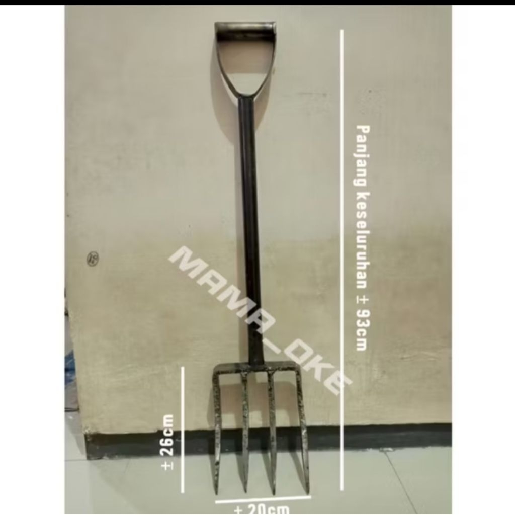 Garpu Tanah 4 Gigi Baja Per Asli / Sendok Tanah