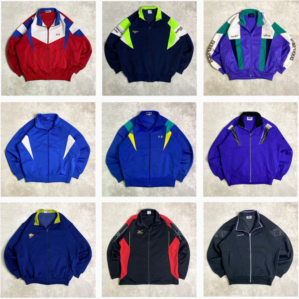 Jaket Tracktop Vintage Colorblock