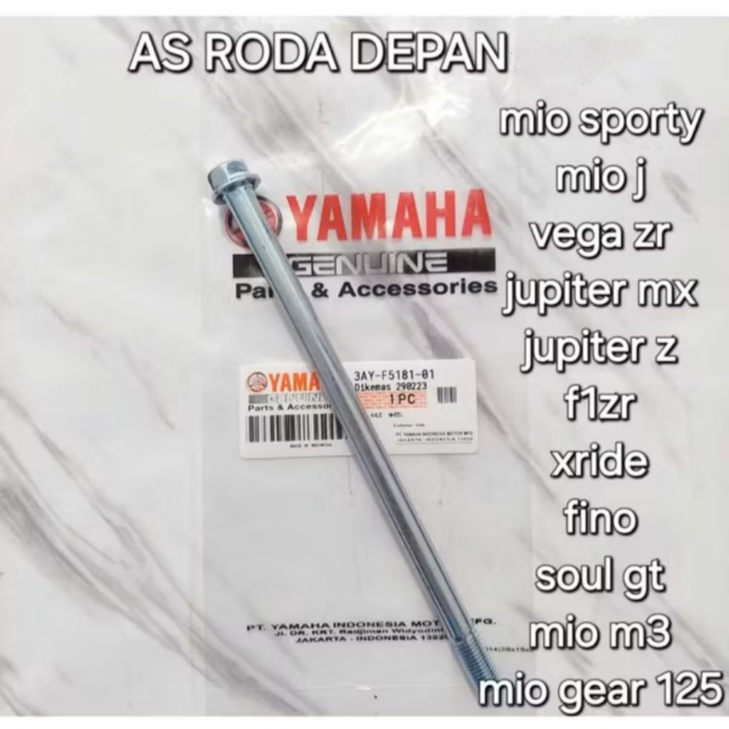 As Roda Depan Yamaha Mio M3, Mio S, Mio Z, Mio J, Mio Soul GT, Xeon, Fino, Jupiter, Vega, Mx, (As Ro