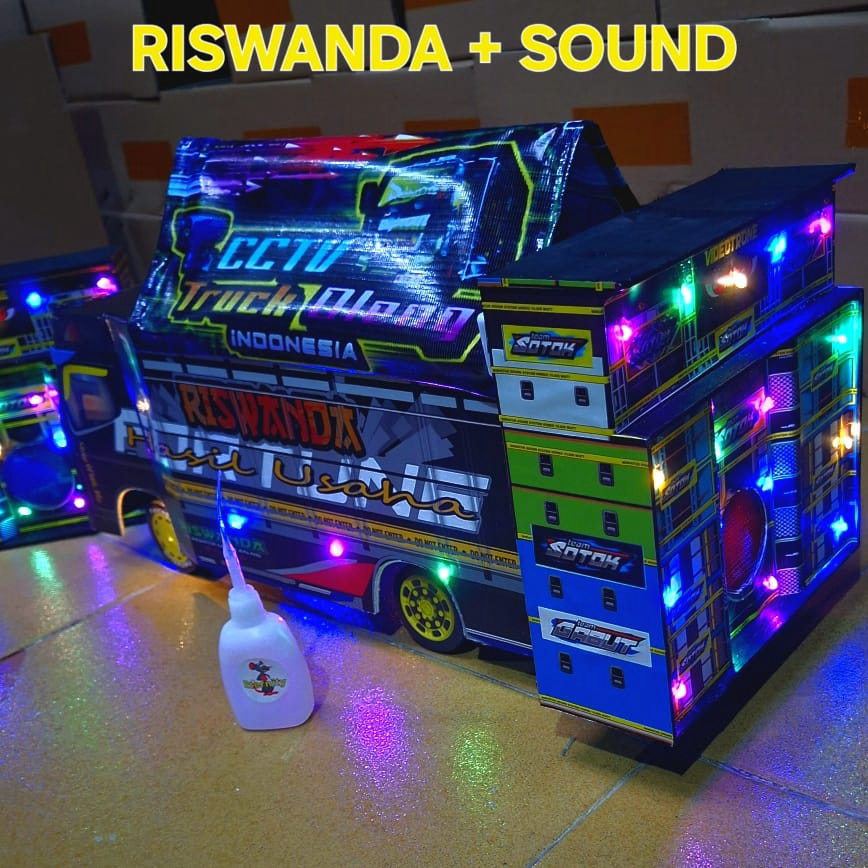 Miniatur Truck Oleng Jumbo Bluetooth Lampu RGB