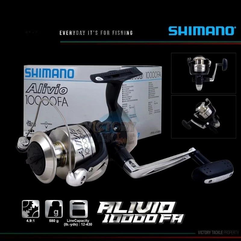 REEL SHIMANO ALIVIO | 10000FA | SPINNING | SALTWATER | 2 BALL BEARINGS