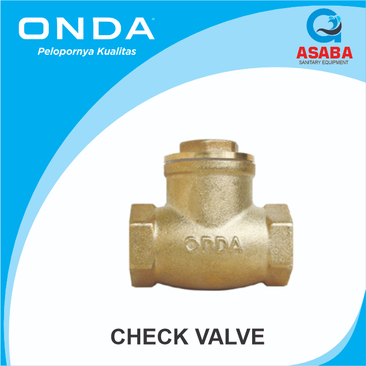 KATUP SATU ARAH CHECK VALVE STD ONDA 3"