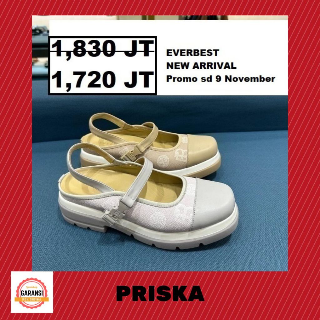 Sepatu EVERBEST wanita seri PRISKA sale ORIGINAL 100%
