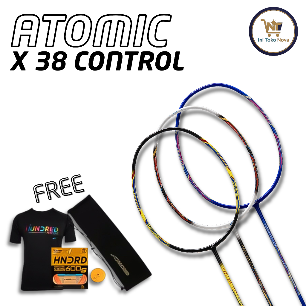 Hundred Raket Badminton Atomic X 38 Control