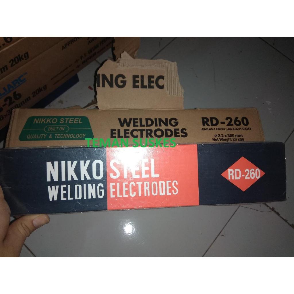 Kawat Las Nikko Steel RD260 3.2 mm 5kg / Welding Electrode RD-260 3.2mm 5 Kg