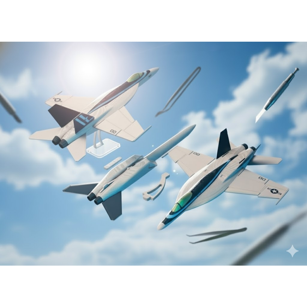 F/A-18 Super Hornet Top Gun Maverick Plane KitCard, pesawat f18 super hornet, mainan pesawat tempur