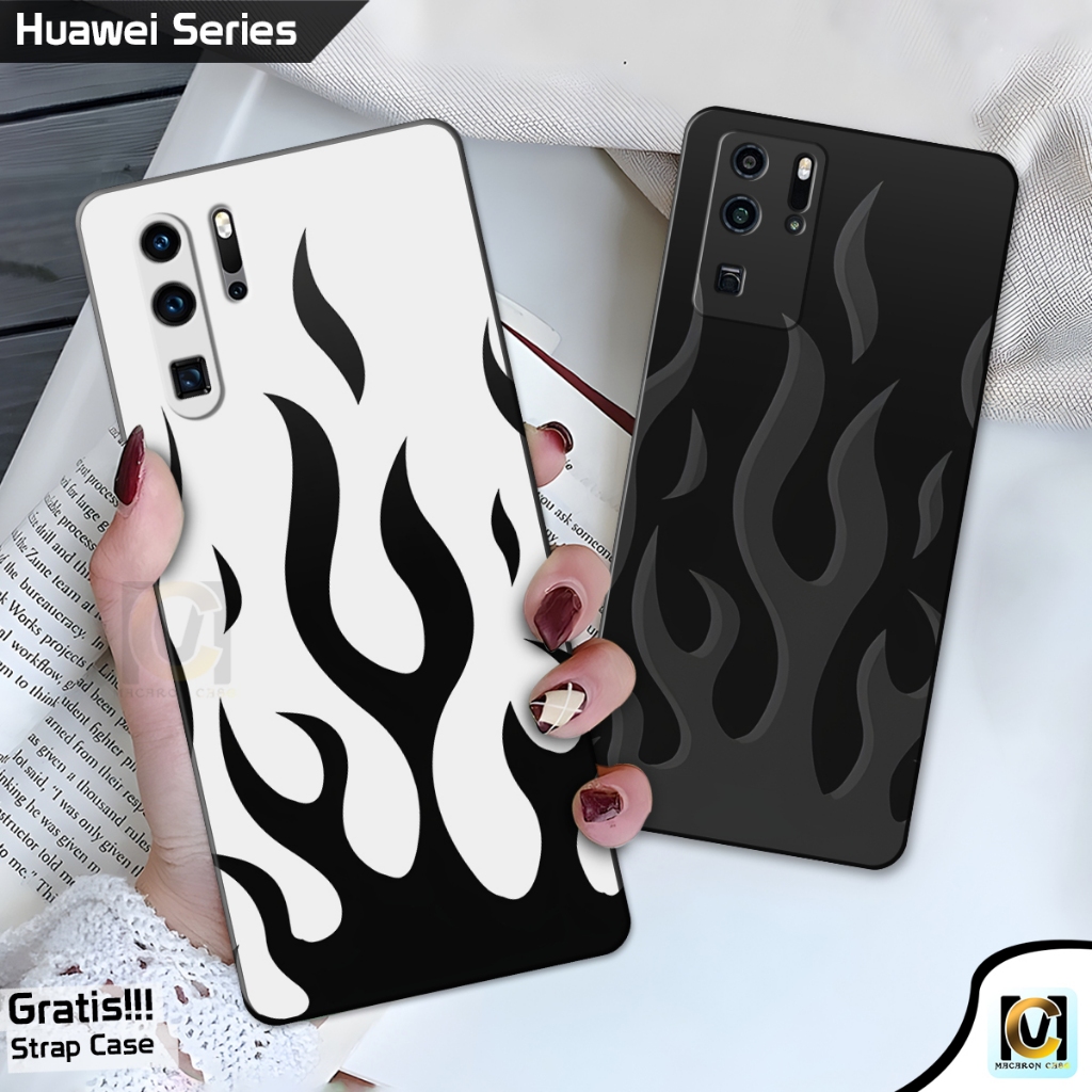 Case Hp Huawei P30 | P30 Pro | P30 Lite | P40 | P40 Pro Terbaru Motif Api - Casing Huawei P30 & P40 