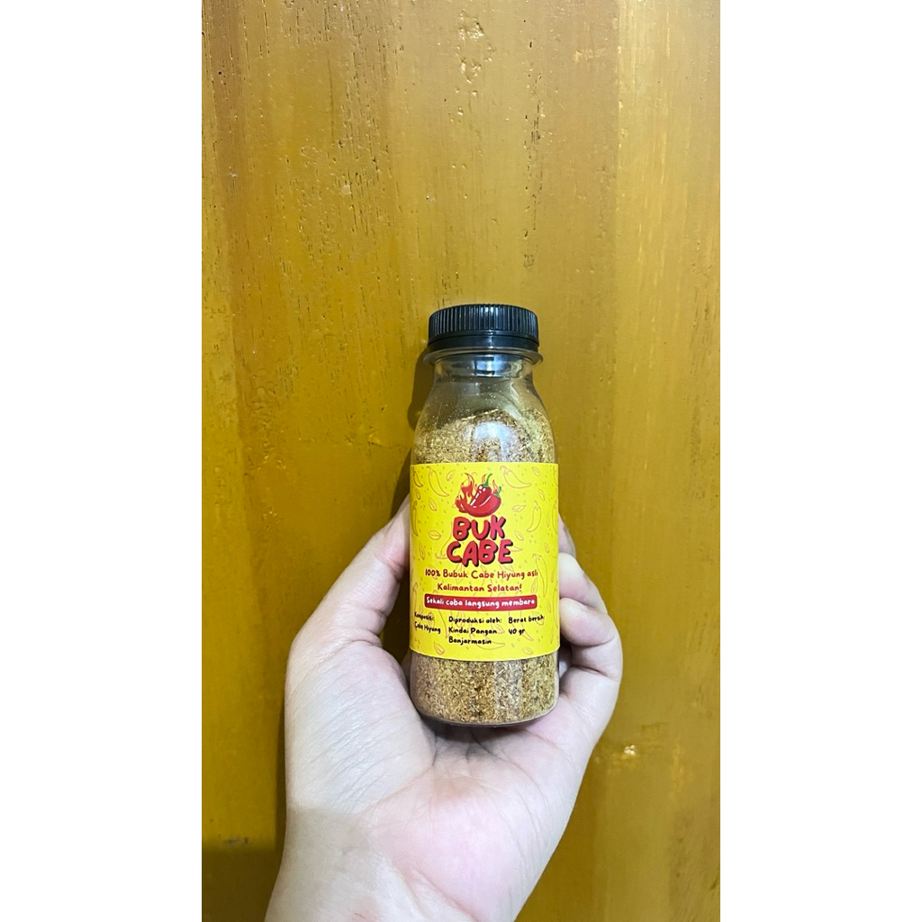 BUK CABE (ASLI BUBUK CABE RAWIT HIYUNG 100%) TANPA BTP PENGAWET/PERISA DLL