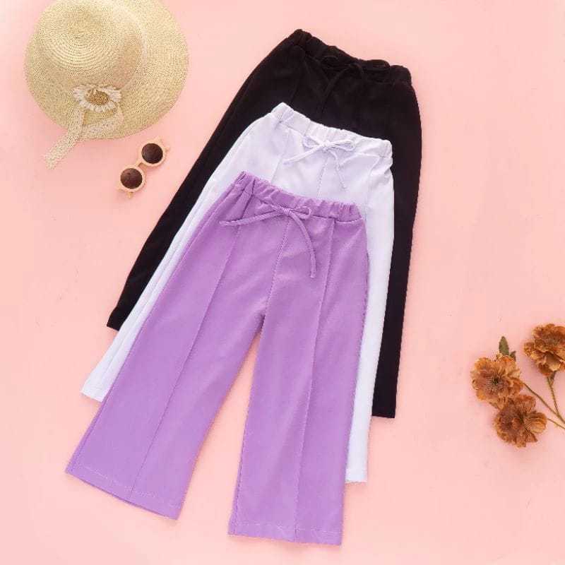 Celana Kulot Scuba Anak Perempuan Usia 4-13 Tahun / Celana Scuba Anak / Celana Kulot Anak Perempuan