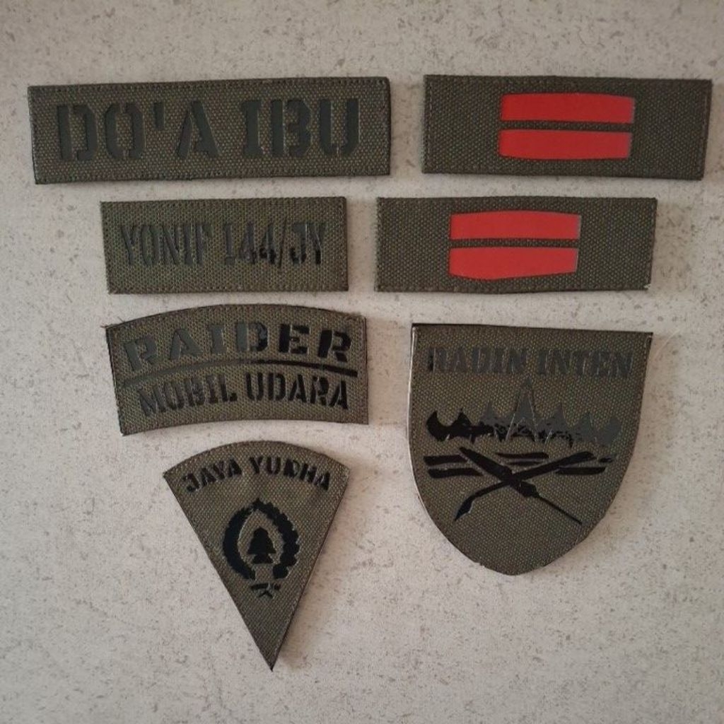 PATCH LASER 1 SET PAPAN NAMA PDL LASER