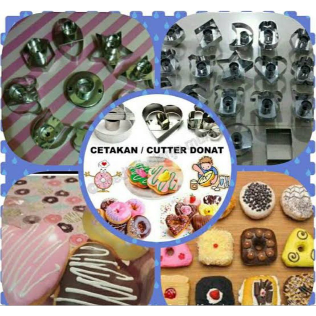 Cetakan donat motif karakter lucu isi 10 pcs