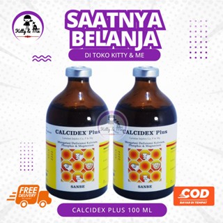 CALCIDEX PLUS 100 ML SANBE - Obat Sapi Kambing Lumpuh Injeksi Ampuh