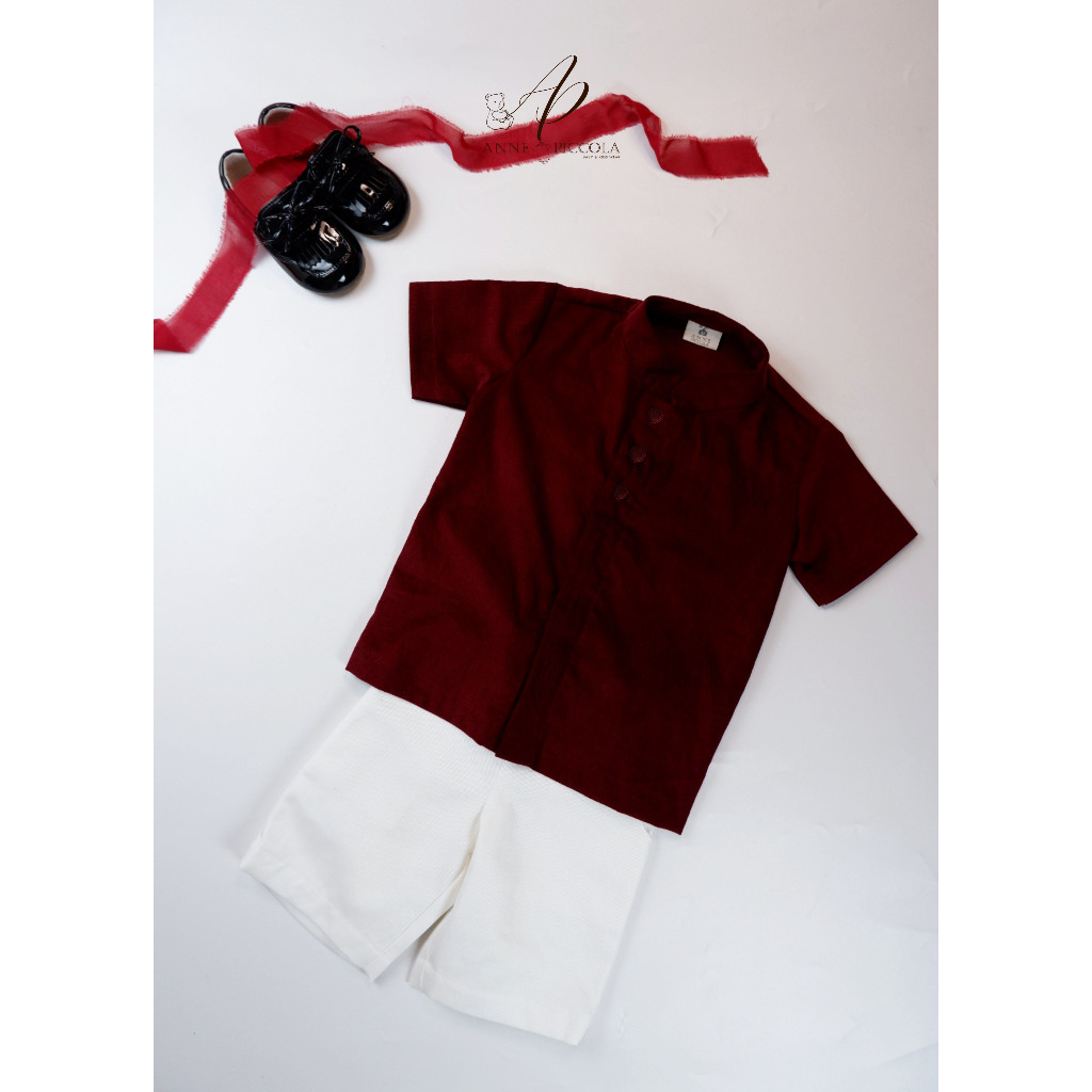 Anne Piccola - MORGAN MAROON TOP