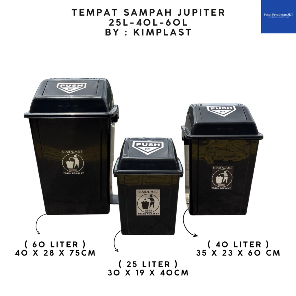 KIMPLAST - Tempat Sampah Jupiter Tempat Sampah Luar Rumah Tempat Sampah Tutup Tempat Sampah Dapur Te