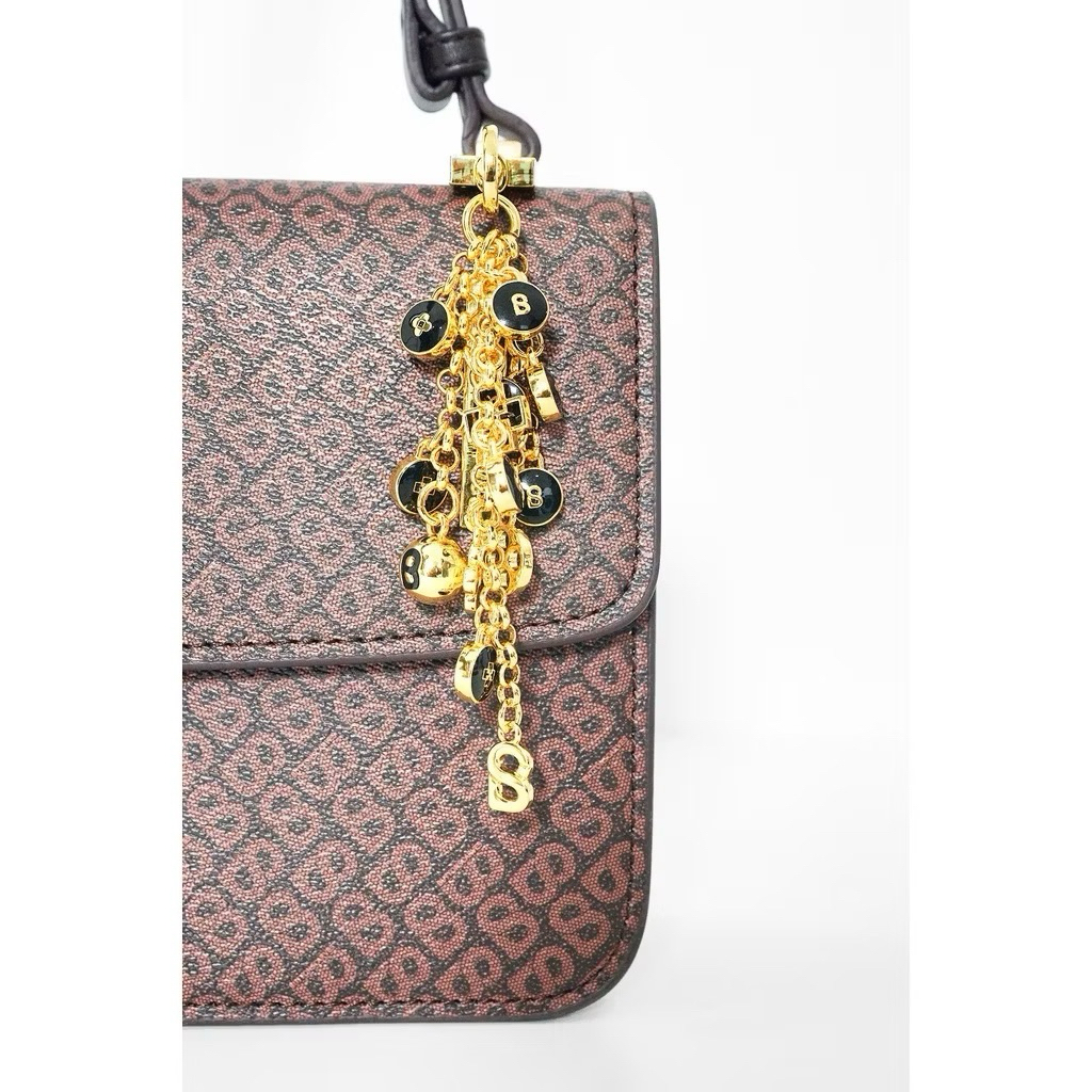 monogram bag and key holder Buttonscarves