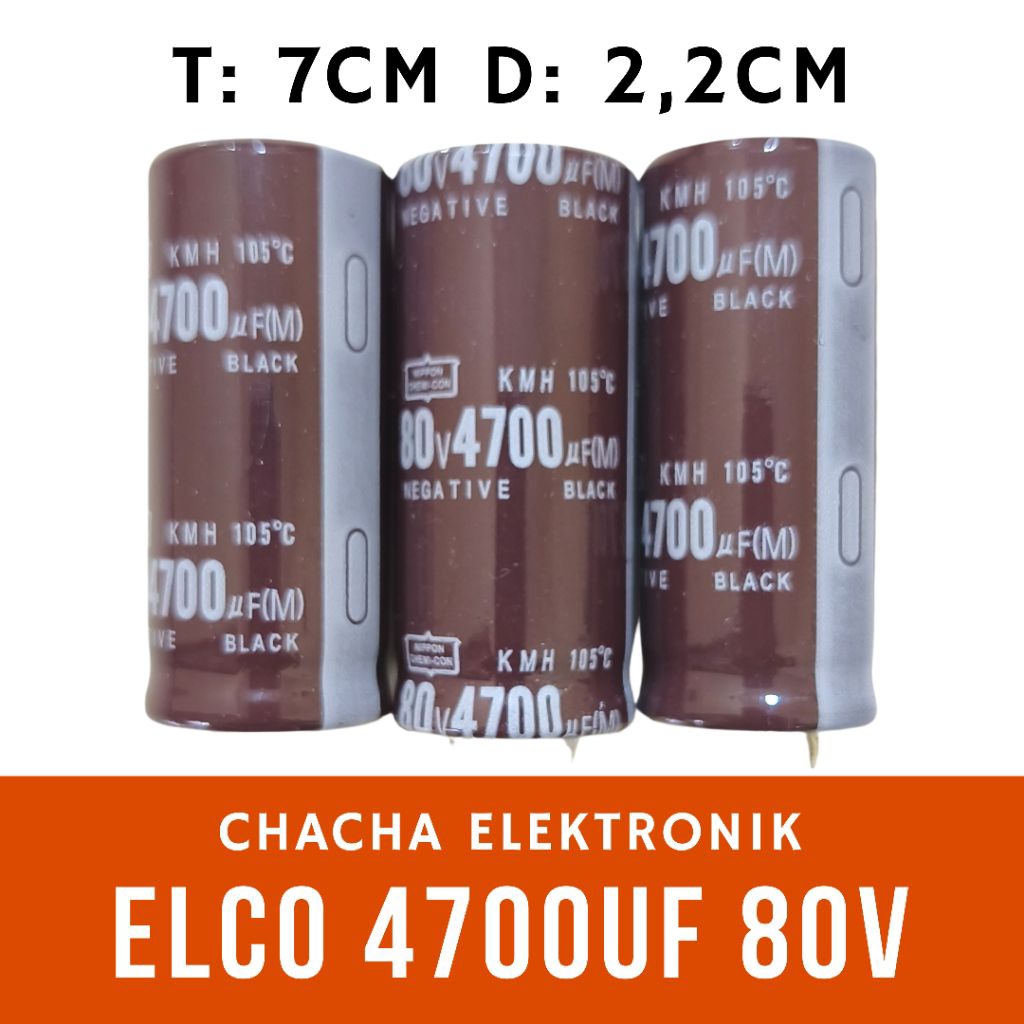 Capasitor ELCO 4700UF 80V 4700UF - 80V NEW