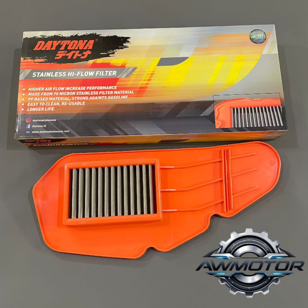 Filter Saringan Udara Stainless Daytona Vario 125 Bohlam Vario 125 150 Led New PCX 150 Thailand 5567