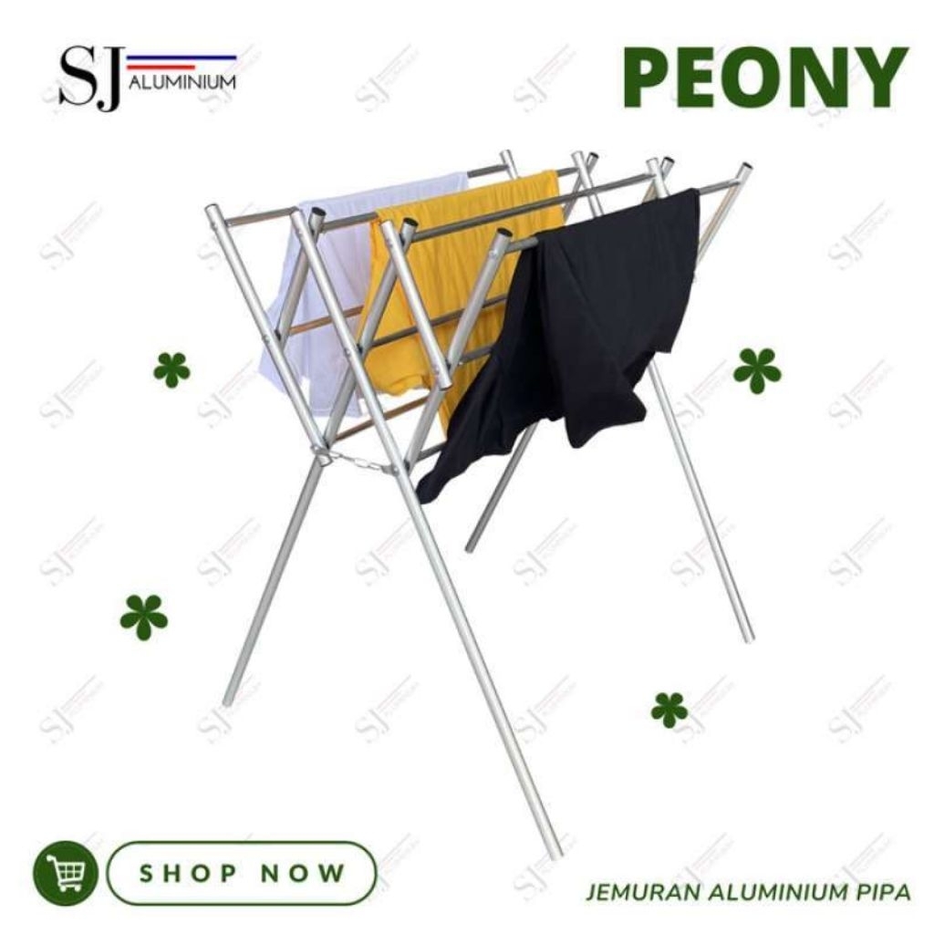 Jemuran Handuk Peony / Piony SK Sakti Kencana model Alpha Jemuran Lipat Rak Handuk Jemuran Pakaian 9