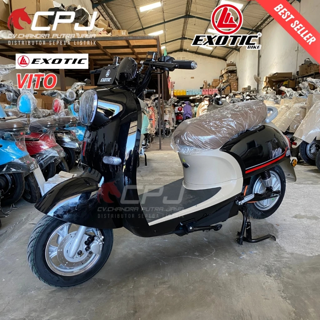 EXOTIC VITO Sepeda motor listrik vito terbaru 1200 watt garansi resmi 100% original