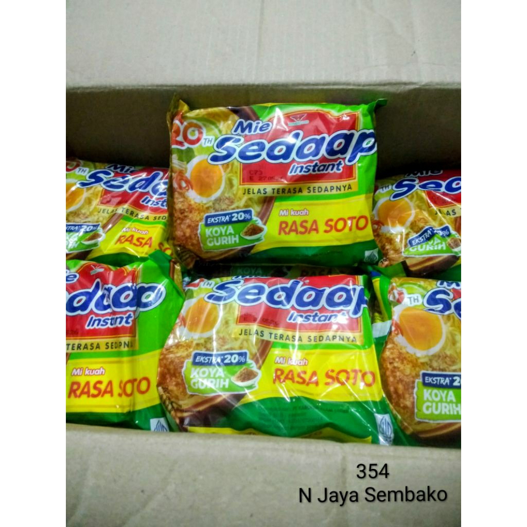 Mie Sedap Rasa Soto 1Dus(Karton)