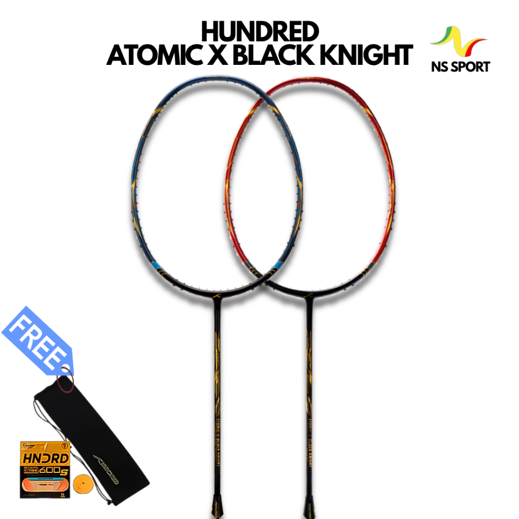 Raket Badminton Hundred Atomic X Black Knight