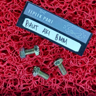 Teplekmotor/Baut Aki/Baut 8/Baut 5mm/Aki Kering/Aki Basah/Aki Motor