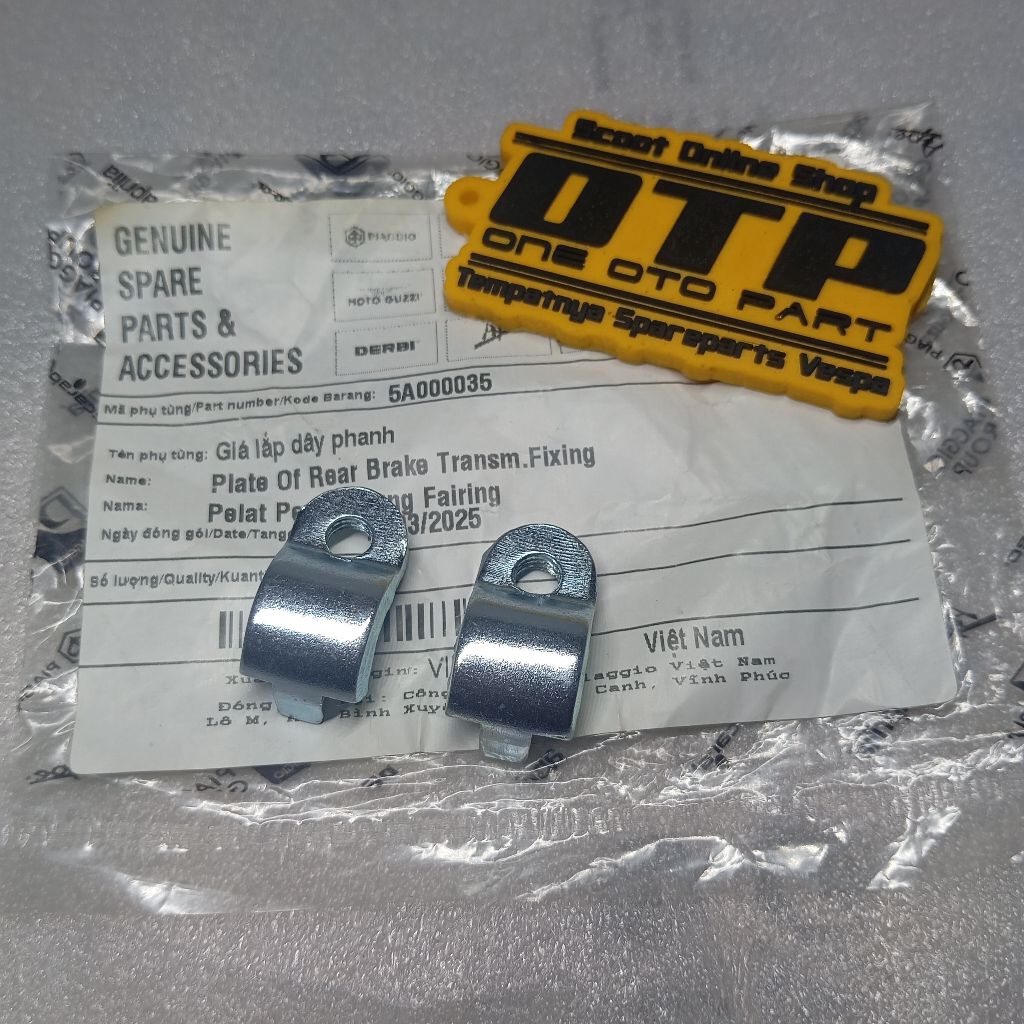 Klem Pengunci Kabel Rem Belakang Vespa Matic