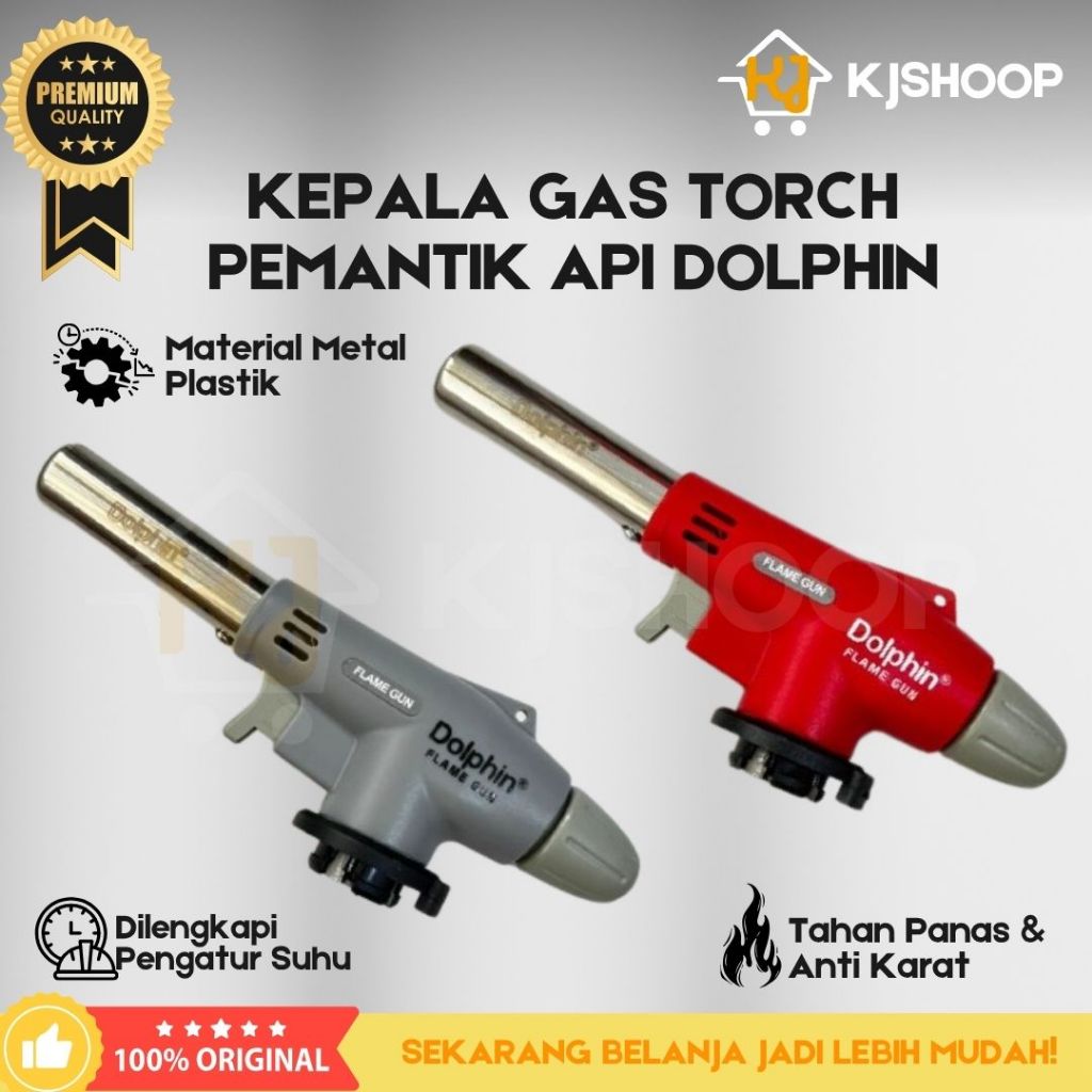 Kepala Gas Torch DBT-001 portable DOLPHIN Alat Bakar Korek Pemantik Api