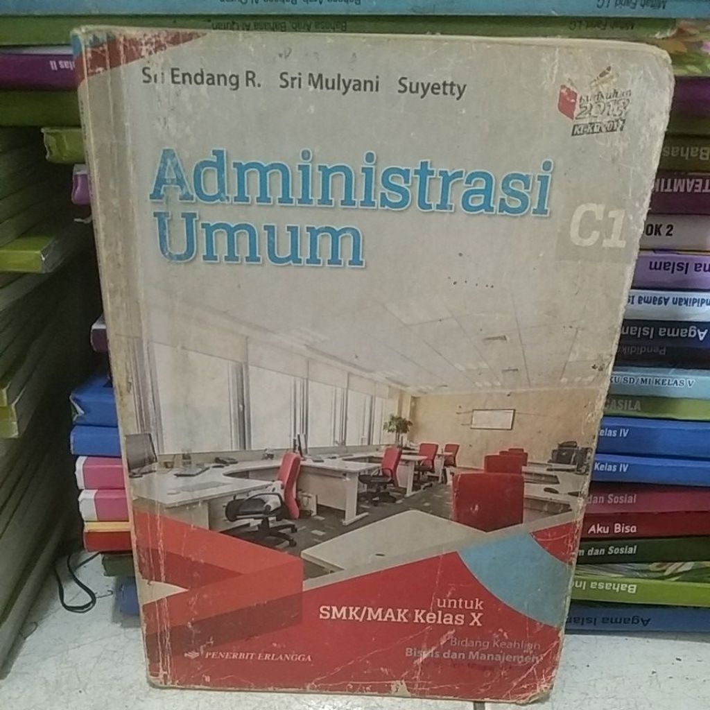 Buku administrasi umum C1 kurikulum 2013 SMK kls 1-10/X erlangga
