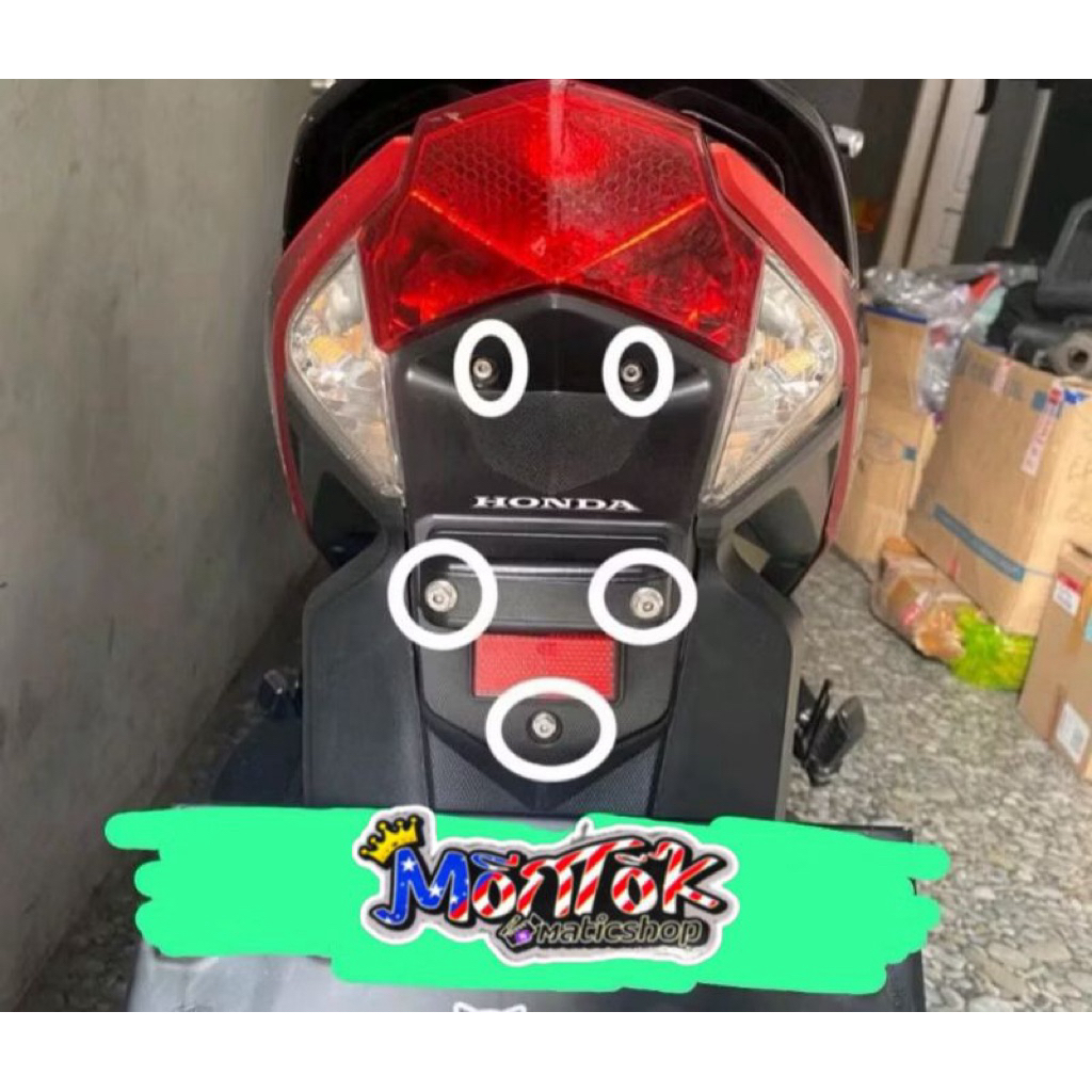 BAUT TITANIUM STOPLAMP VARIO 125 KZR ORIGINAL TITANIUM