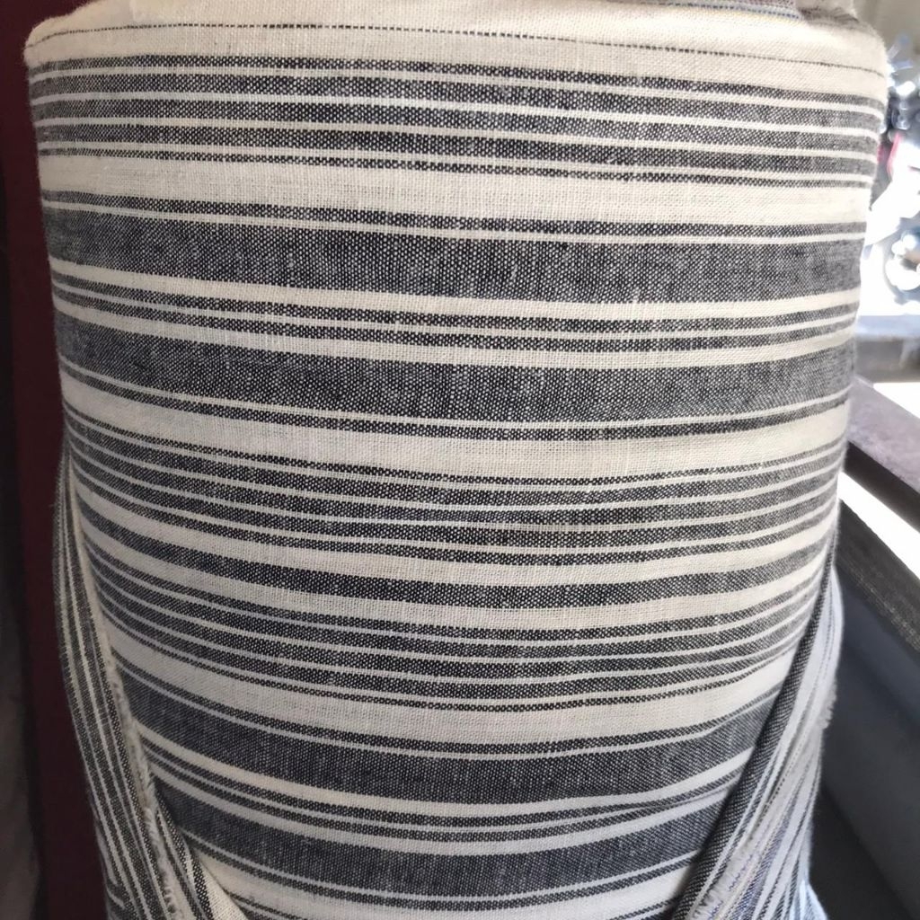 kain katun linen ~ kain katun linen salur ~ kain katun linen stripe ~ katun linen