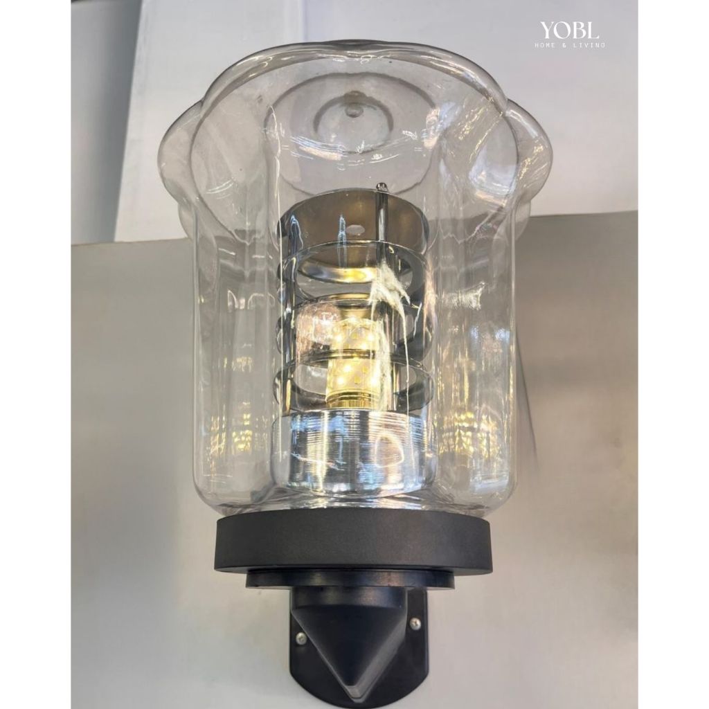 YOBL Lampu Hias Dinding Outdoor Motif Bunga Minimalis Modern Cocok Untuk Dekorasi Taman Teras Dan Ba