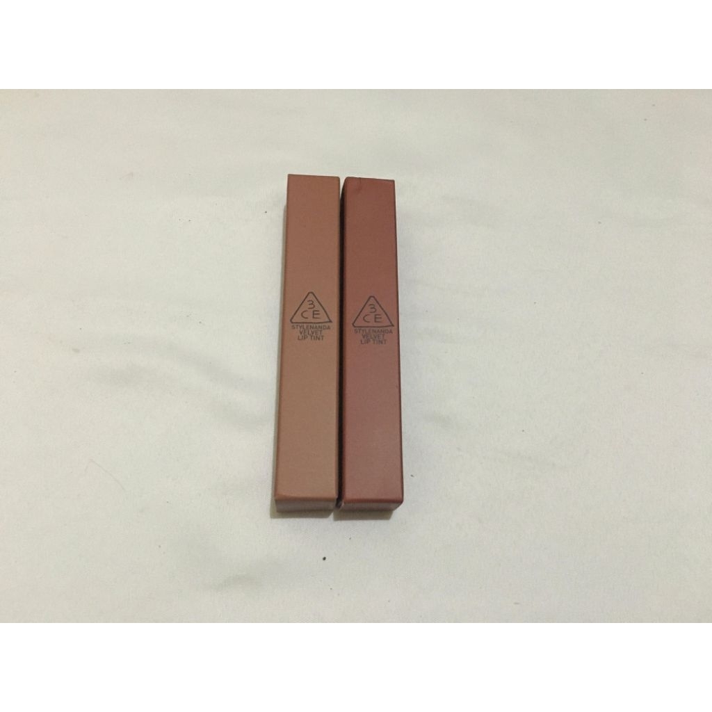 3CE Velvet Lip Tint PRELOVED | Liptint Soft Matte Long Lasting Shade New Nude & Walk N Talk.