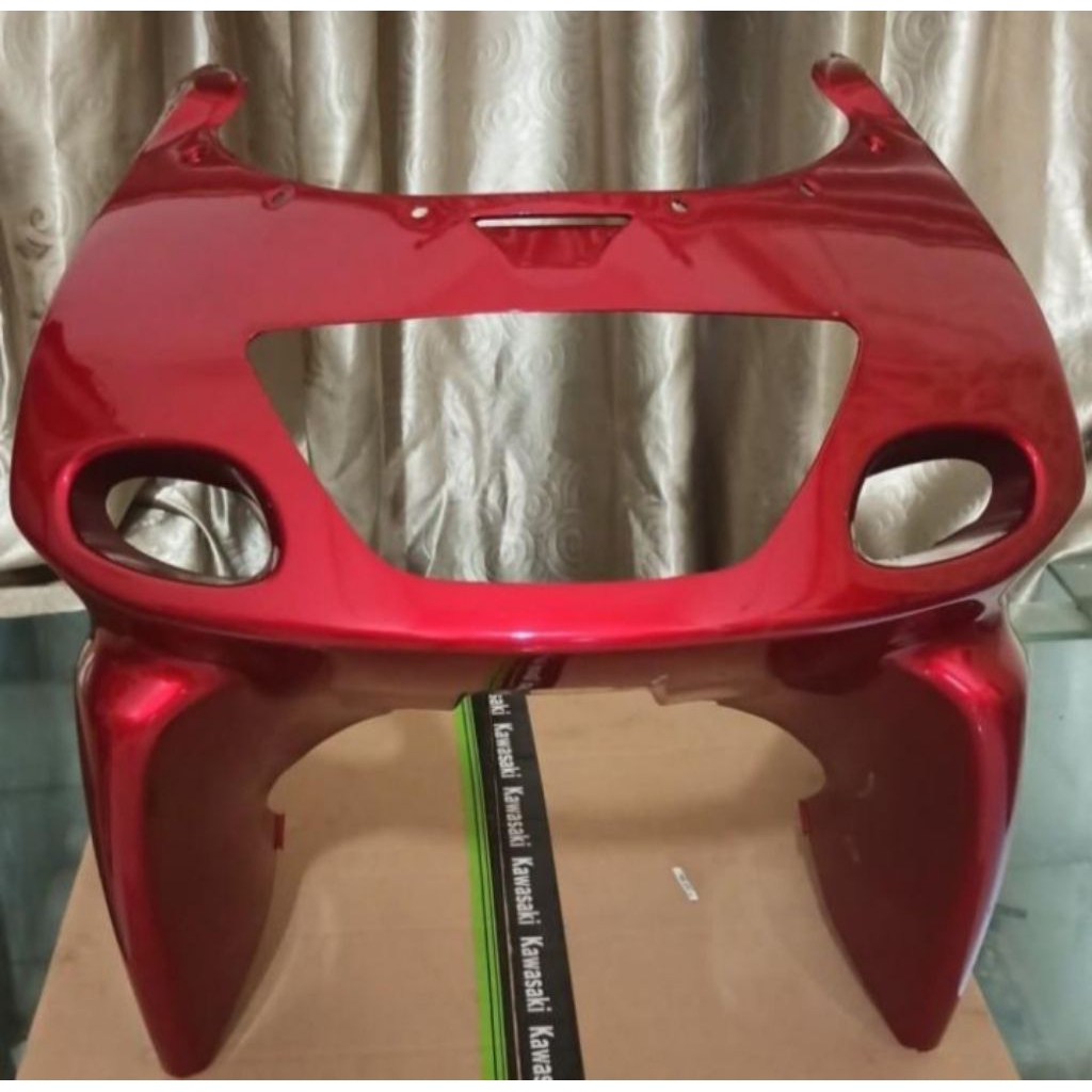 FAIRING ATAS BATOK LAMPU DEPAN COWLING UUP NINJA RR OLD MERAH MAROON