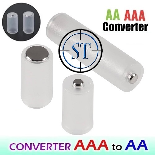 Converter Battery AAA to AA Kotak Rumah Holder Case Casing Baterai Konverter Batre A2 ke A3 Plastik 