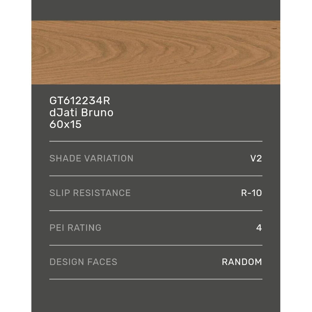 Granite Roman GT612234R Djati Bruno 15x60 Grade B