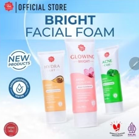 Viva bright facial foam facial face wash sabun cuci muka pembersih muka wajah