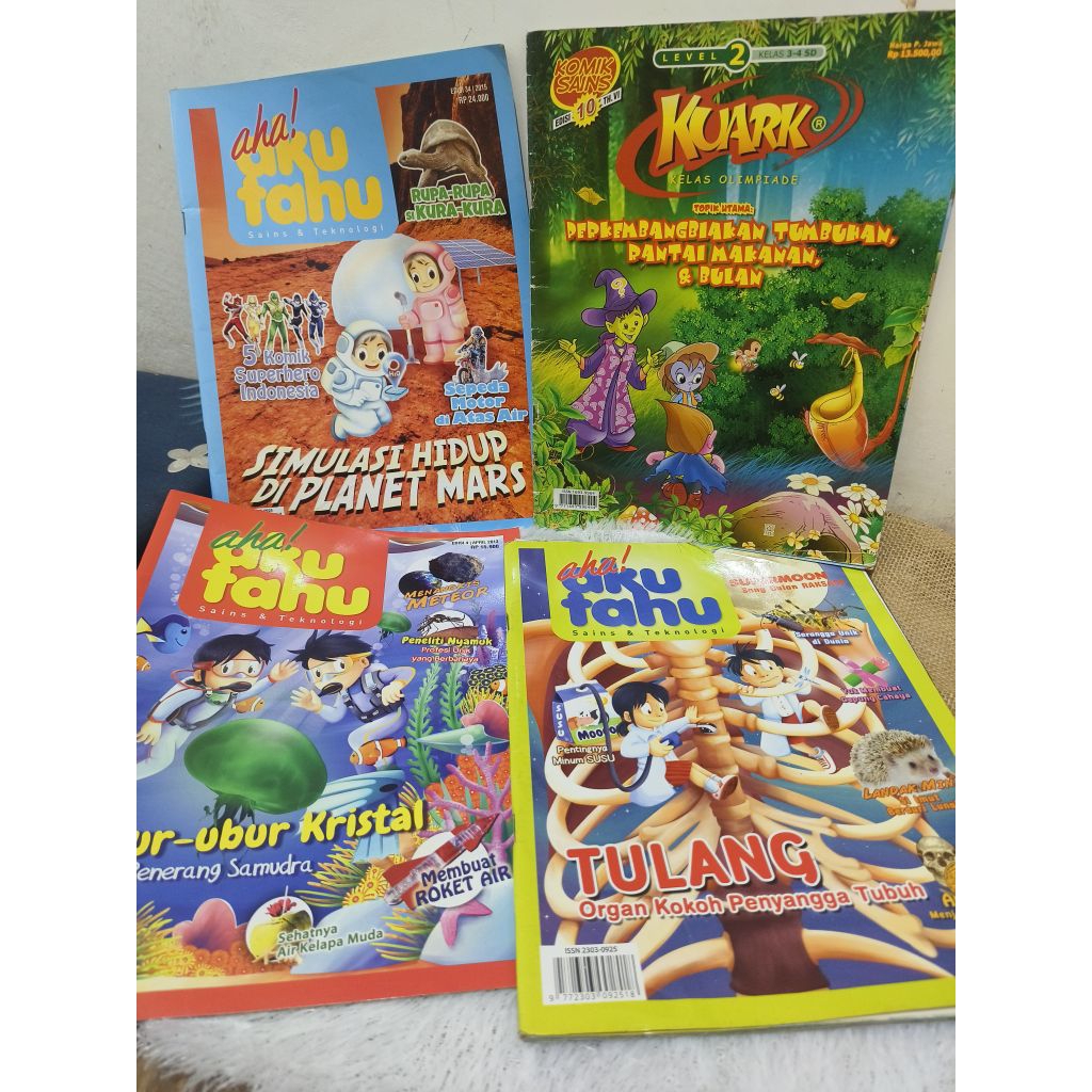 (preloved) Aha Aku tau & kuark bacaan sains anak banyak judul