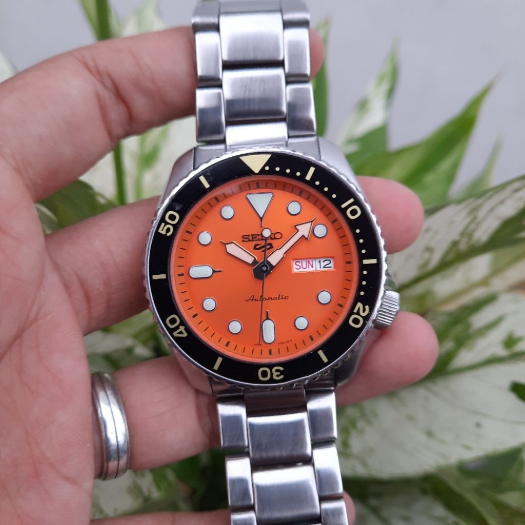 Seiko 5 Sports SRPD59K1 Orange Jeruk Oren SRPD59 4R36-07G0