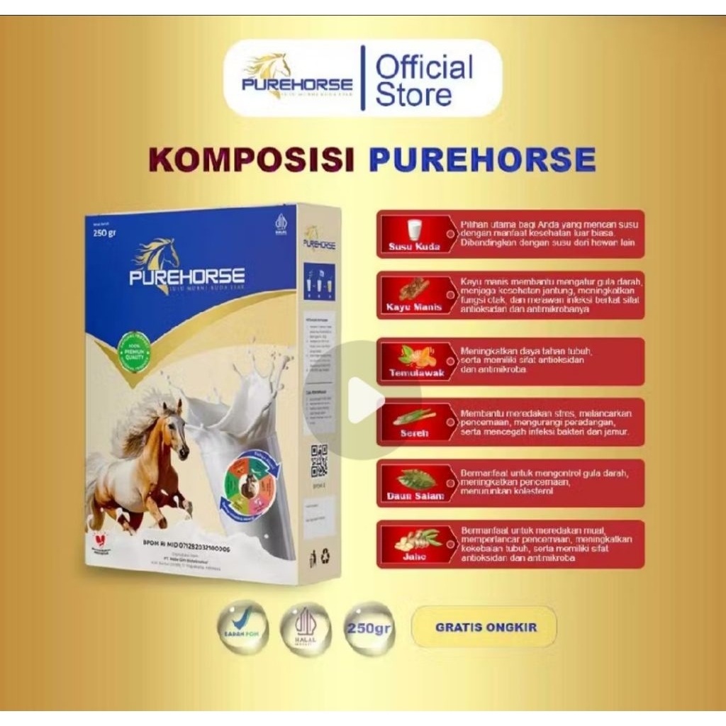 Susu kuda purehouse/susu kuda sumbawa obat stamina nyeri sendi