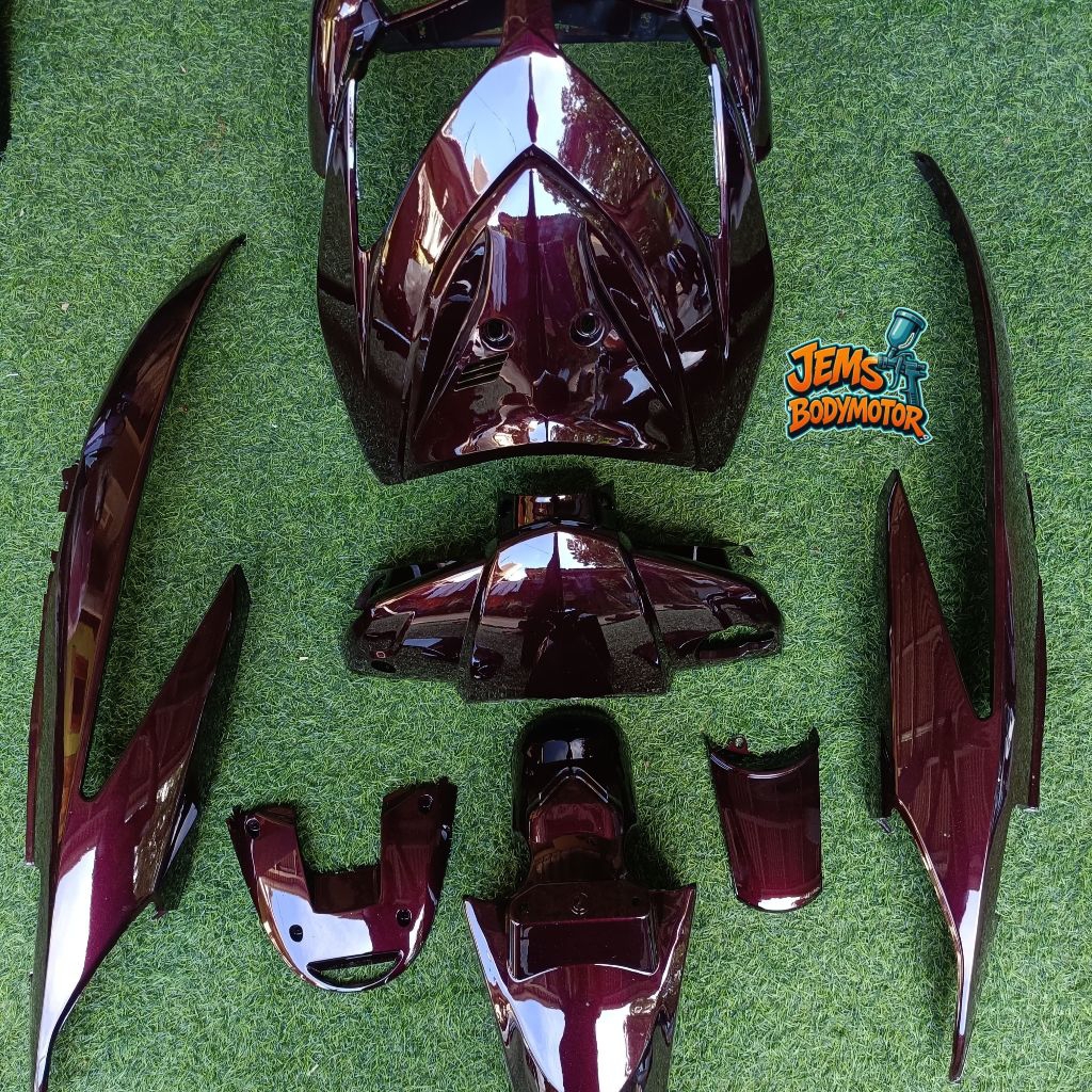 Cover full body halus motor Vario 110 karbu warna custom