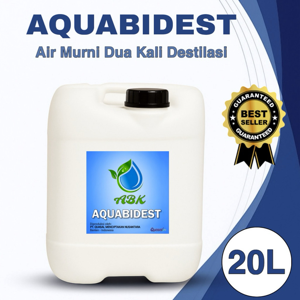 Aquabidest / Aquabidestilata / aquabidest 20 liter