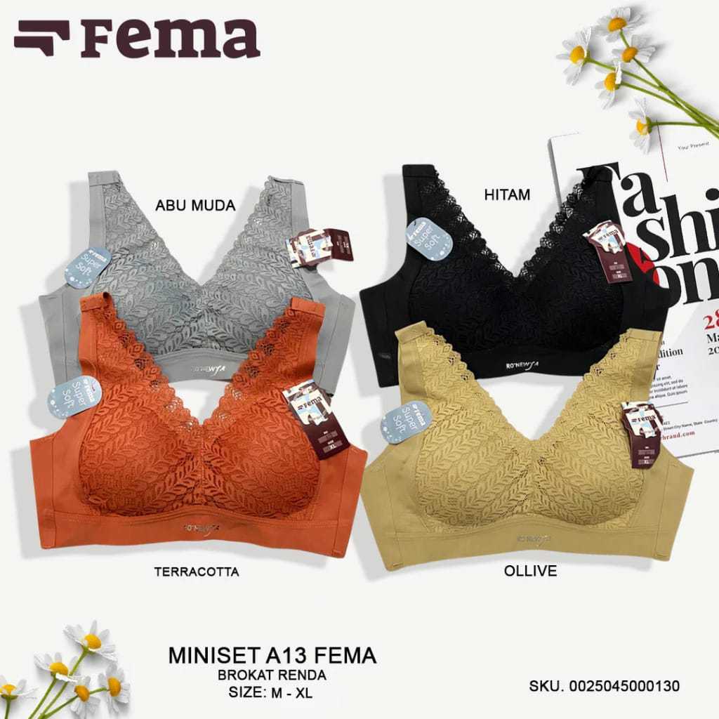 Bra Fema 908 Super Soft Seamless Adem Lembut/BH Fema 908 Lembut Terbaru