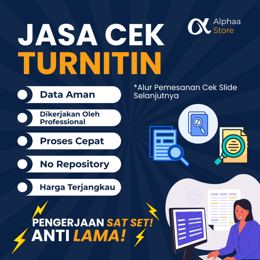Jasa Cek Plagiasi Turnitin No Repository | Proses Cepat & Akurat