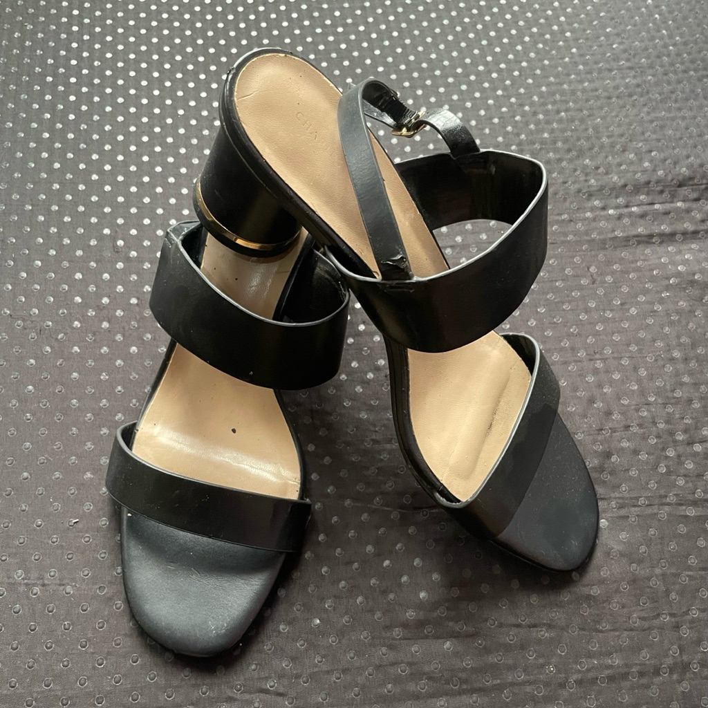 PRELOVED - Heels Cnk-328 Original second Black | Sepatu Wanita