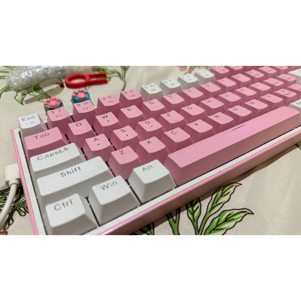 preloved redragon keyboard k617 mechanical blue switch