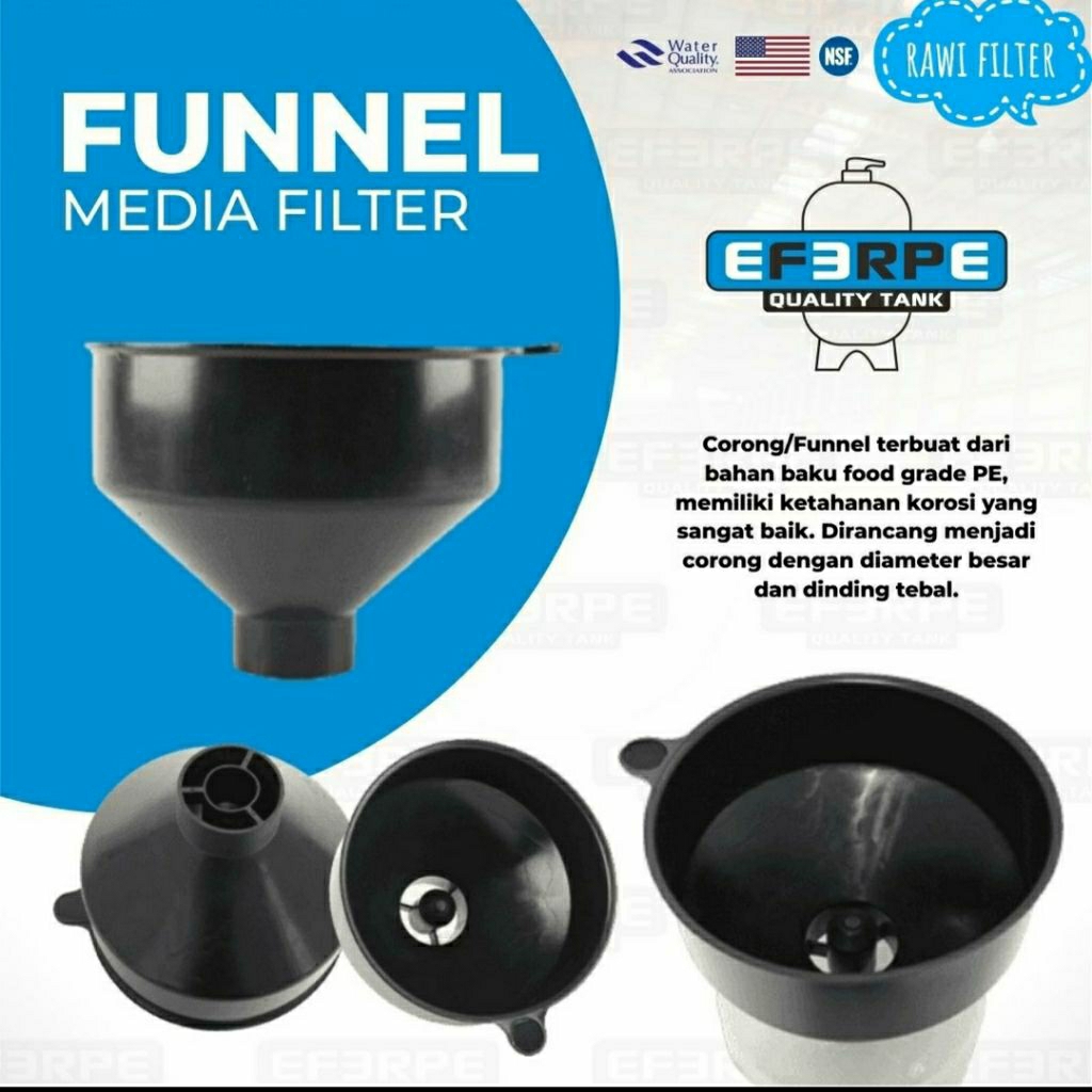 Corong Tabung Filter Air Top Opening 4"