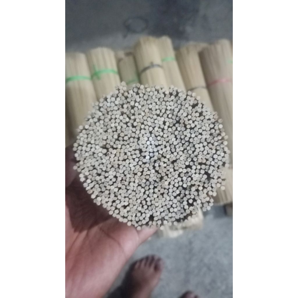 Ruji sangkar murai batu 1ikat 900-1000pcs 3mm panjang 100cm non ros full kulitan