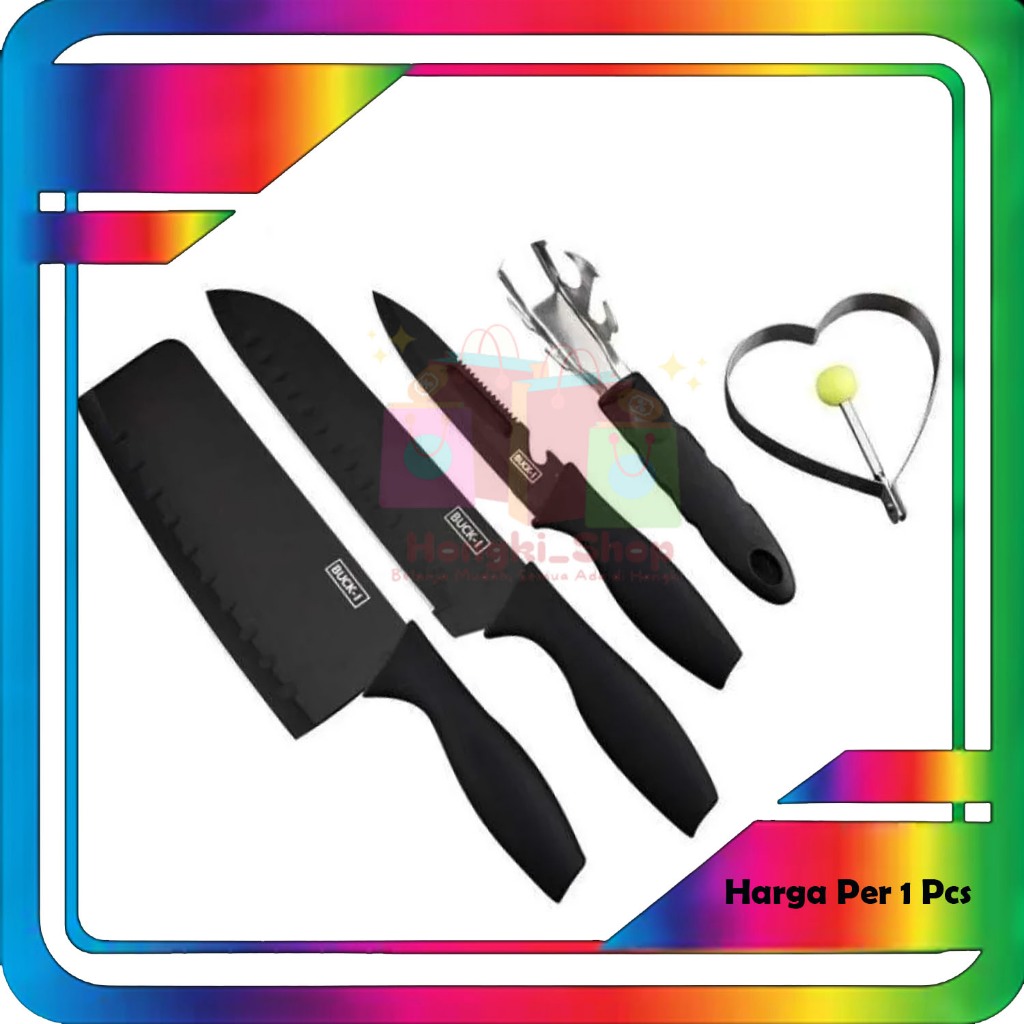 Pisau Dapur Set 5in1 Knife Stainless Buck I