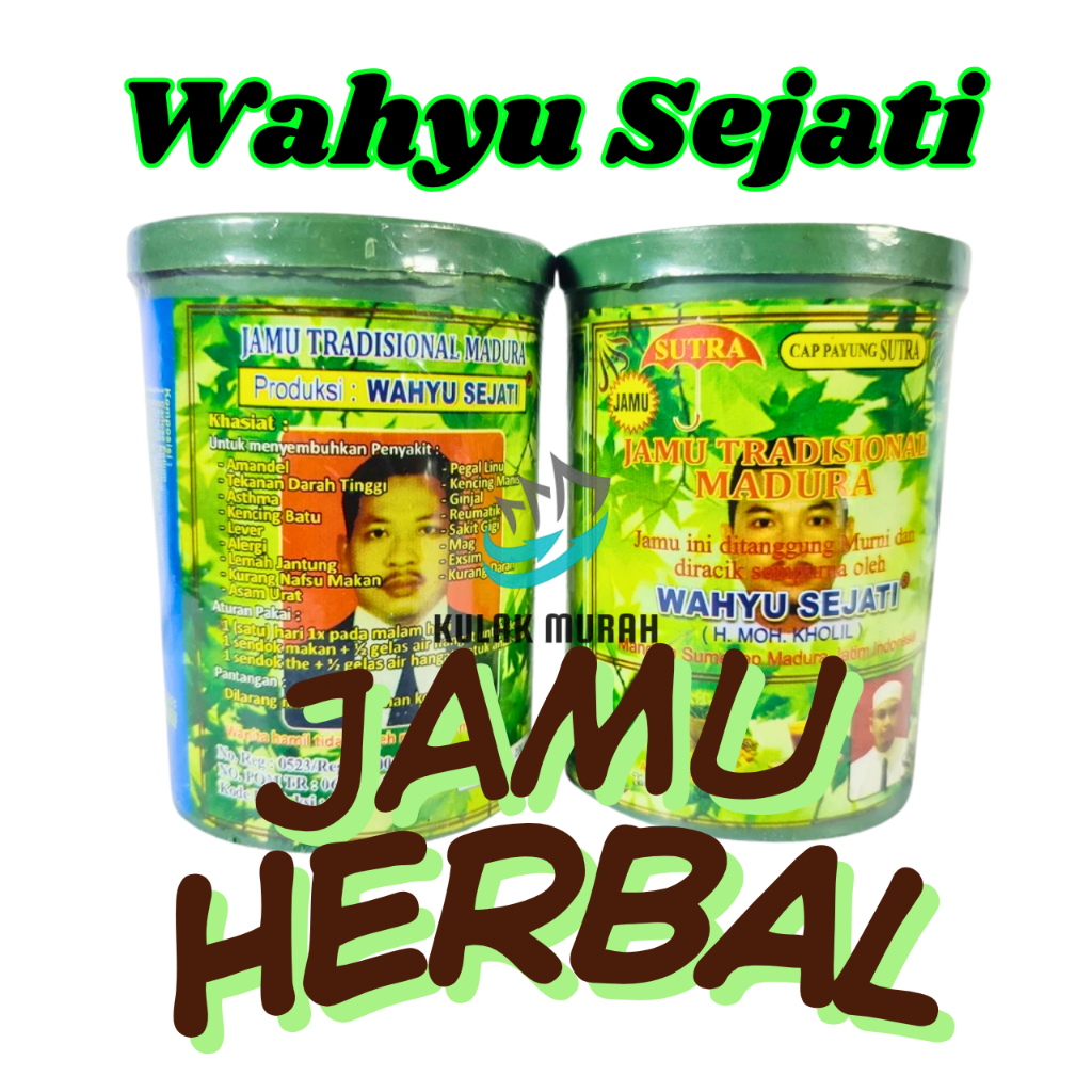Jamu Ramuan Madura Asam Urat- Wahyu Sejati Kaleng Asli